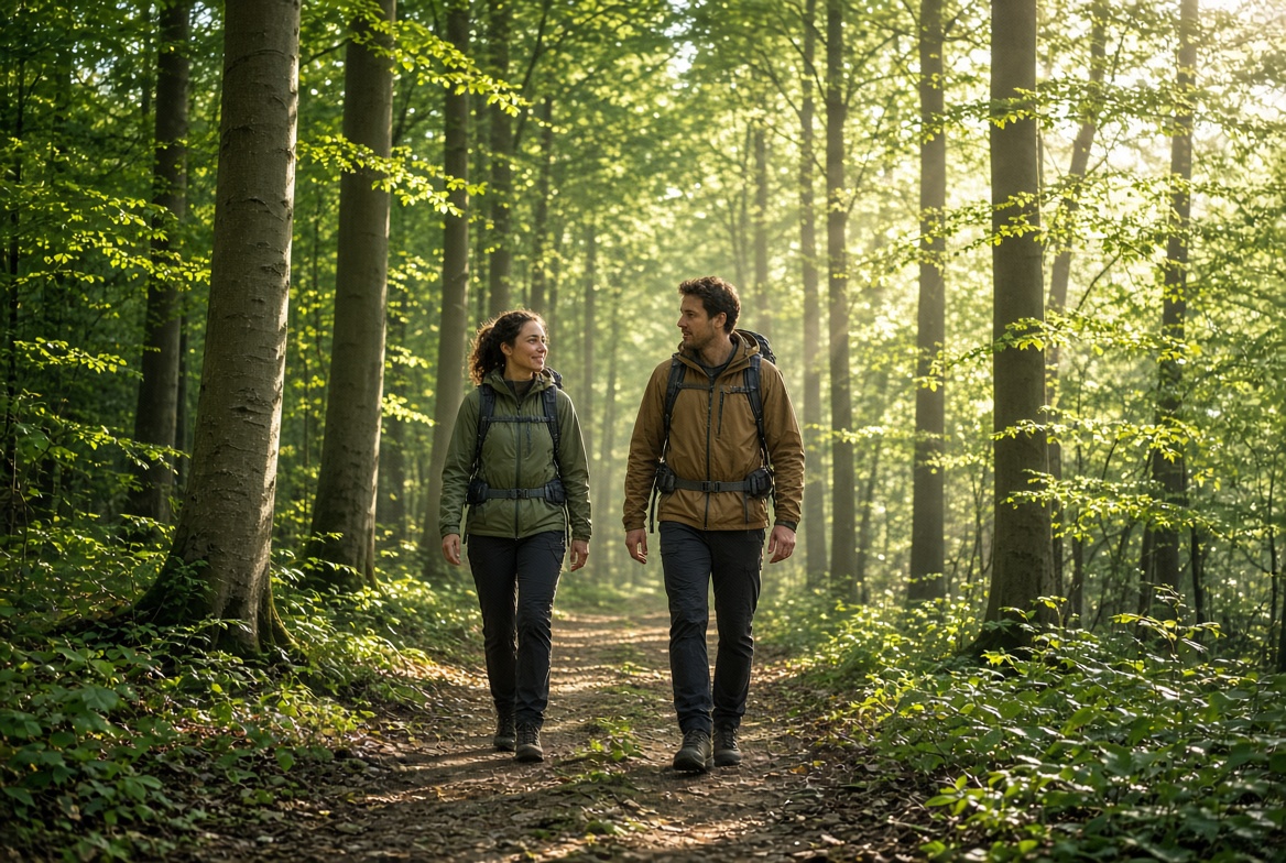 Wanderer im Wald